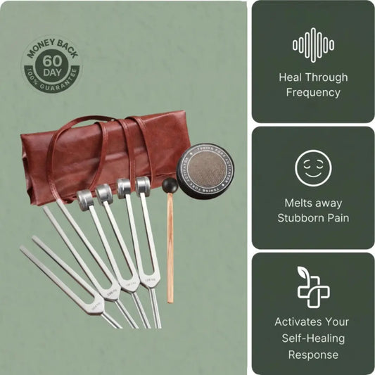 Tuning Fork Set: Anxiety, Sleep & Pain Relief