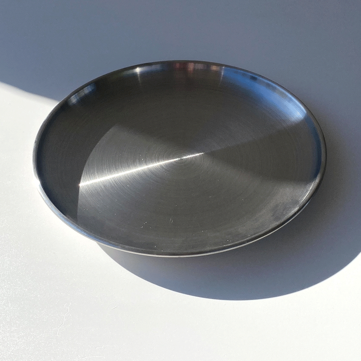 8" Stainless Steel Candle Plate | Decorative Coaster & Wax Tray