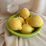 Yellow Lemon Candles (Set of 3) | Fresh Zesty Citrus Scented