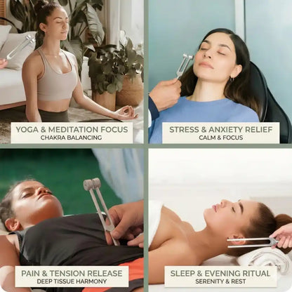 Tuning Fork Set: Anxiety, Sleep & Pain Relief