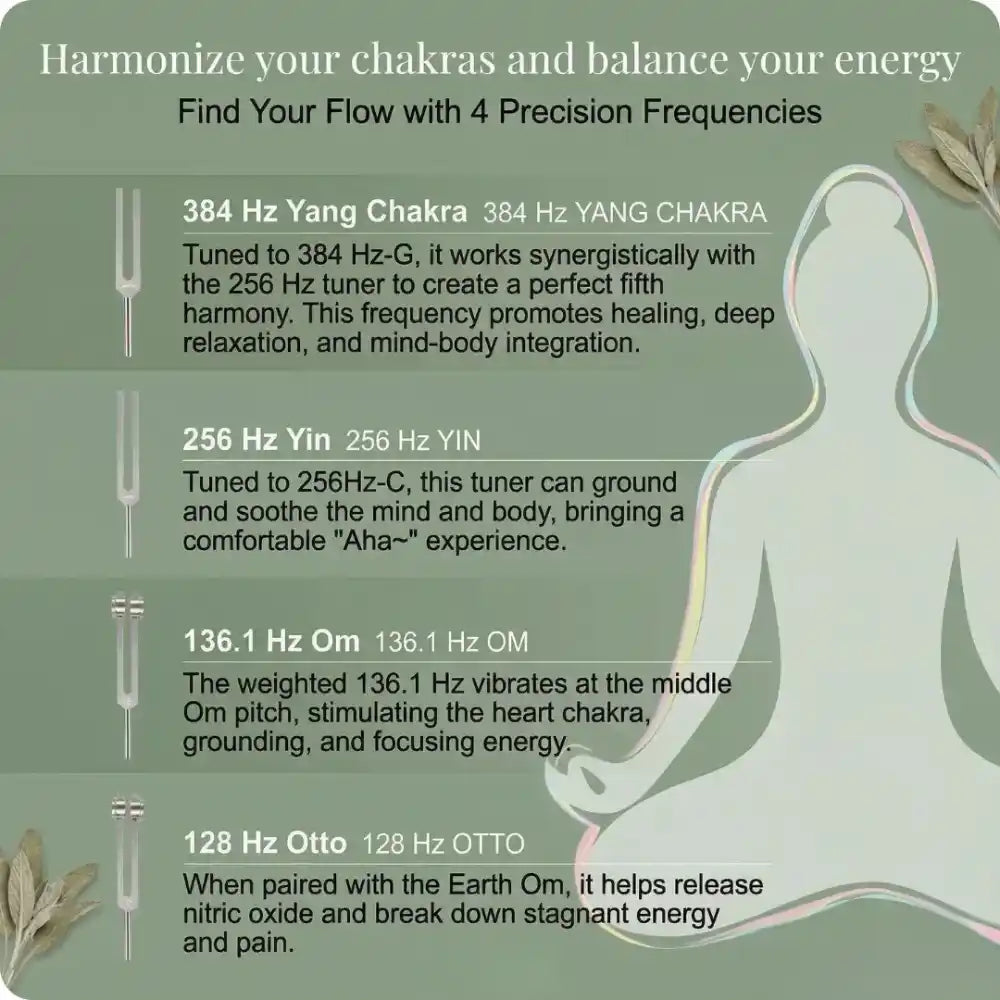 Tuning Fork Set: Anxiety, Sleep & Pain Relief