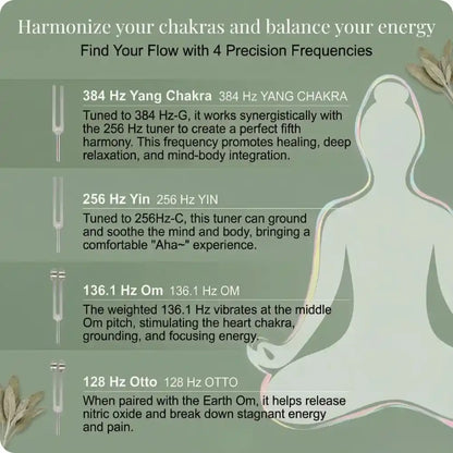 Tuning Fork Set: Anxiety, Sleep & Pain Relief