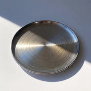 8" Stainless Steel Candle Plate | Decorative Coaster & Wax Tray