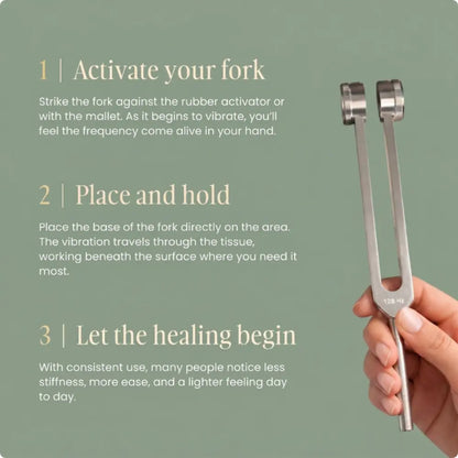 Tuning Fork Set: Anxiety, Sleep & Pain Relief