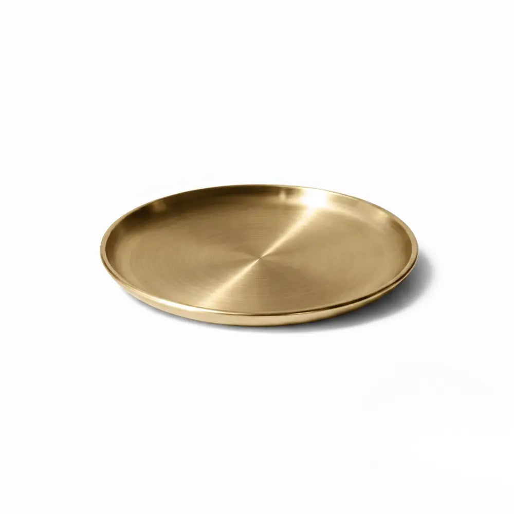 5.5" Stainless Steel Candle Plate | Small Decorative Coaster & Wax Tray