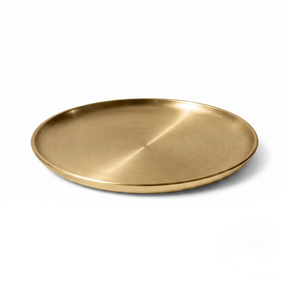8" Stainless Steel Candle Plate | Decorative Coaster & Wax Tray