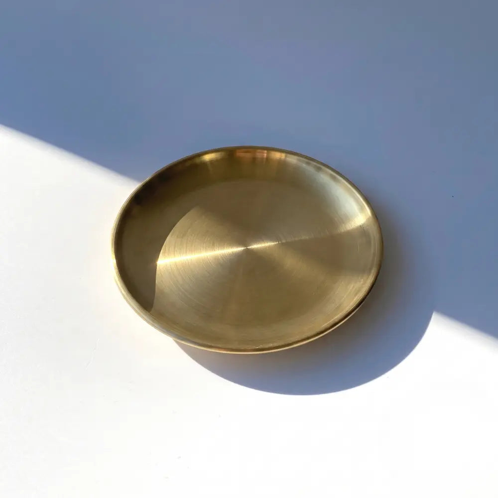 5.5" Stainless Steel Candle Plate | Small Decorative Coaster & Wax Tray