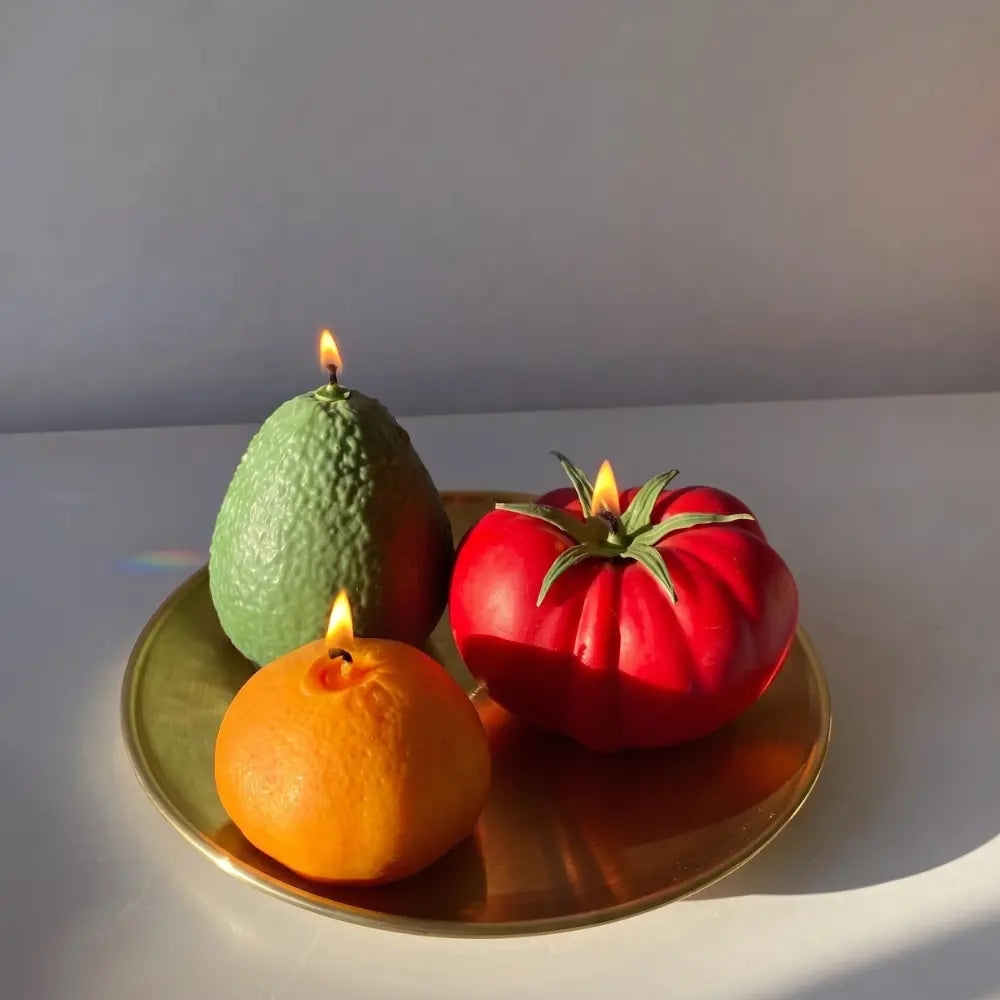 8" Stainless Steel Candle Plate | Decorative Coaster & Wax Tray