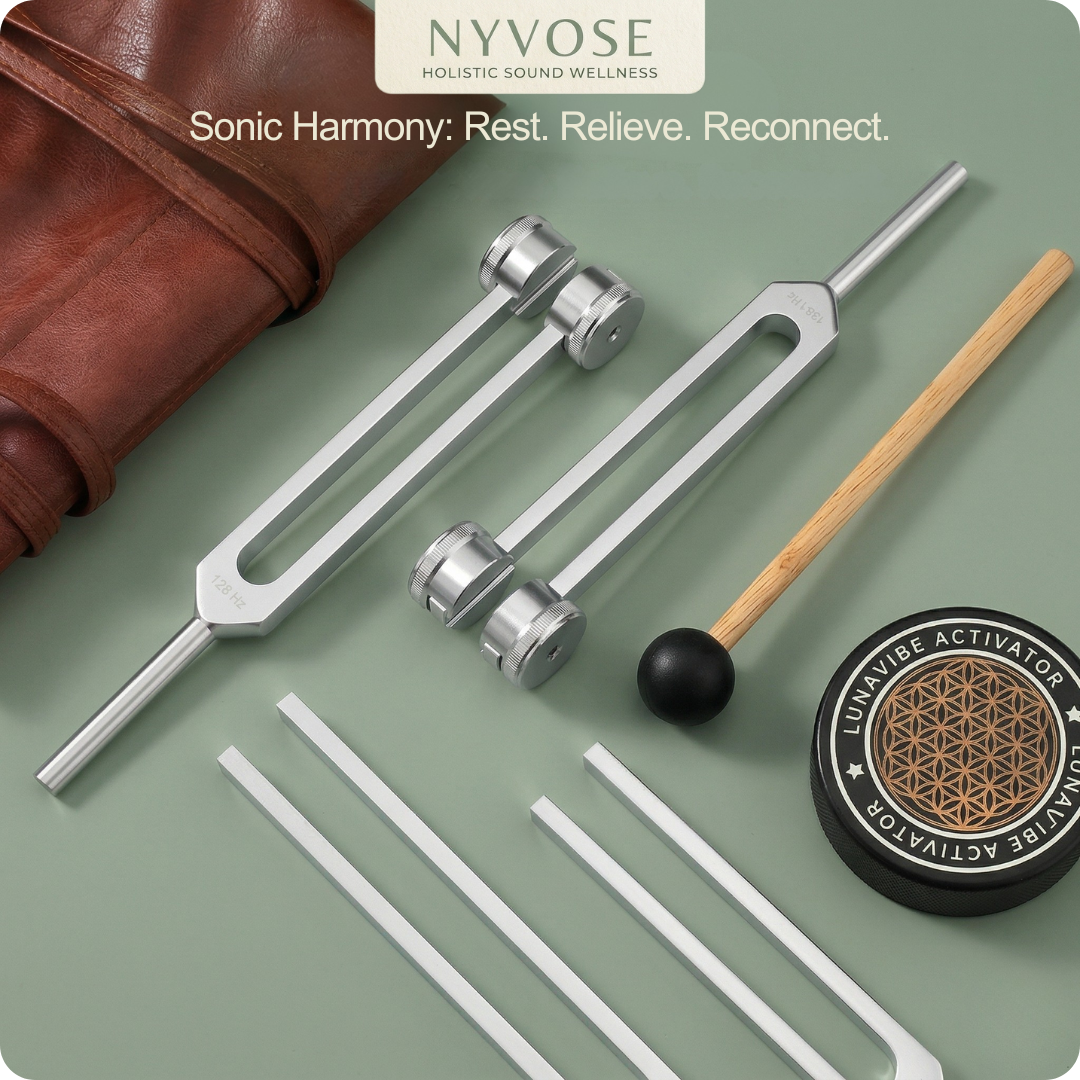 Holistic Tuning Fork Set: Calm, Focus & Flow